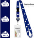 Cruise On Lanyard for Ship Cards – 2-Pack Retractable Badge & Waterproof Key Card Holder (Navy Blue)