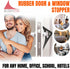 Door Stopper & Window Stopper, Flexible Rubber Door Wedge Stopper, Decorative Door Stoppers for Bottom of Door Security