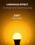 L LOHAS Amber Light Bulbs, Blue Light Blocking, A19 9W (60W Equivalent), Dimmable 1800K Warm Light, E26 Base, 4 Pack