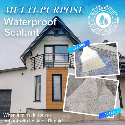 Invisible Waterproof Agent 18oz, Waterproof Insulating Sealant, Wall Bathroom Roof Waterproof Coating, Transparent Repairing Leak Waterproof Adhesive for Indoor and Outdoor