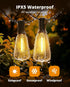 100FT 32 Bulbs, IPX5 E12 VIPAR LED Outdoor String Lights, Patio Lights with Edison Shatterproof Waterproof Outside