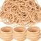 Foshine Rubber Bands Size 16, 500pcs Small Beige Rubber Bands Office Supplies
