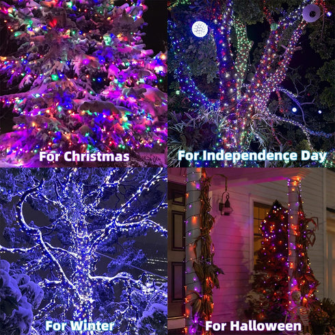 66ft 200 8 HOME LIGHTING Christmas Decorative Mini Lights, LED RGB Changing Functional Green Wire Fairy Halloween