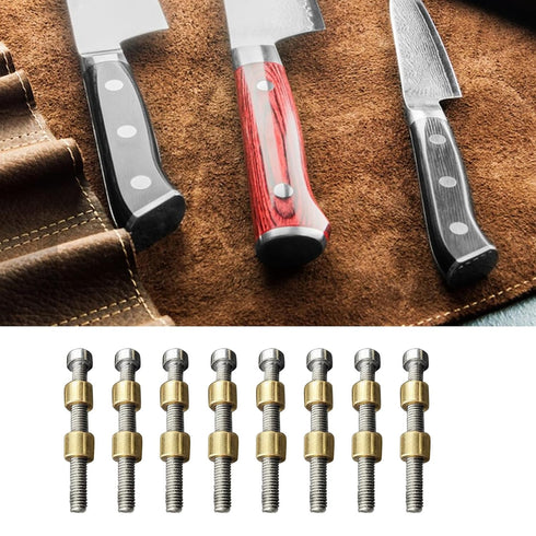 Knife Handle Fasteners, 8mm Nut Rod Love-Less Bolts for Knife Making Handle Repair (10)