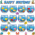 Birthday Bulletin Board Set for Classroom Under The Sea Spring Bug Bee Theme Happy Birthday Decoration Calendar School