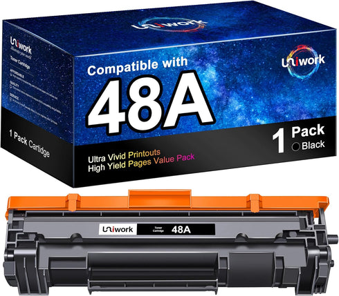 Uniwork 48A CF248A Toner Cartridge Replacement for HP Laserjet Pro M Series, 1 Pack