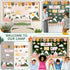Camping Bulletin Board Set, Welcome to Our Camp Summer Decorations with Adventure DIY Photo Craft Cutouts