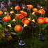 4th Solar Honeybee Flower Stake Lights for Yard Decor, LED Outdoor Waterproof Solar Light for Garden Pathway Light