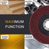 NUODUN 10Pcs 180/320 Grit Nylon Fiber Flap Disc - Metal Polishing Wheel for 4" Angle Grinder, Deburring and Rust Removal