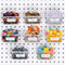 Patelai 8 Packs Pegboard Bins with Hooks and Labels, DIY Accessories Workbench Bins for Organizing Hardware, Garage