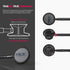 MDF Instruments Acoustica Lightweight Stethoscope for Doctors, Nurses, Home Health Use, Black Tube