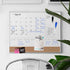 U Brands 4-in-1 Dry Erase Calendar Planner Board, Office Supplies with Markers, Magnets, and Push Pins, 16” x 20”.