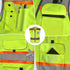 TCCFCCT Reflective Safety Vest for Men Women, 9 Pockets High Visibility Vest, Fluorescent Orange, XX-Large