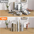 Dooiclear 4 Acrylic Bookends Pcs, Clear Book Ends for Shelves, Transparent Bookend Organizer, Book Holder Stand
