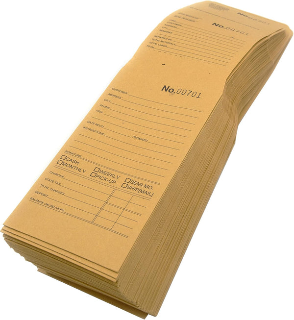 N’icePackaging Tear-a-Way Repair Envelopes, 100 Count, Sequentially Numbered for Customer Records