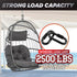 2PCS 4.2” Heavy Duty Chain Quick Links, 2500 LBS Weight Capacity, Durable, Anti-Rust, High Strength Chain Connector, Carabiner for Big Chain Connecting, Hammock Hanging, Hiking, Camping