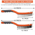 Wire Brush Set 2 Pcs Stainless Steel and Carbon Wire Scratch Brush with Advanced 14" Long Rubber Handle for Cleaning Rust Paint Remover, Welding, Large