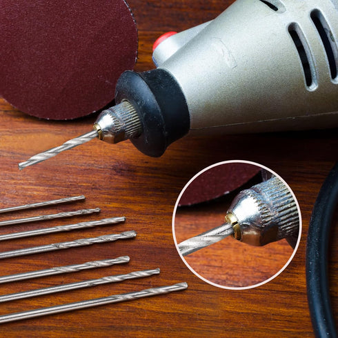 100 Pieces Micro Mini Drill Bit Set 0.3-1.6 mm Tiny Drill Bits Small Shank Full-Ground HSS Twist for High Speed Steel