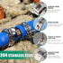 30PCS 1 Pex Crimp Ring, 304 Stainless Steel Single Ear Hose Clamps for Pex Fittings Pipe Tubing