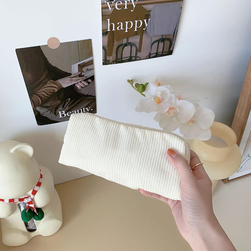 OZAOZ Cute Pencil Case Aesthetic Student Pencil Pouch Coin Pen Pouch Cosmetic Bag Office Stationery Organizer For Kids