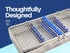 Mesh Cassette Tray Box for Thick Instruments, Tubes, Handpieces, Dental Instruments Labs Organizer for Sterilization