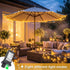 132FT 400 8 LED Christmas Lights Outdoor, Modes Clear Wire Christmas String Lights Indoor, Plug in Twinkle Fairy Light