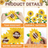 Sunflower Bulletin Board Decoration Set, Summer Sun Flower Cutouts with Motivational Sayings, Butterflies, Fences for