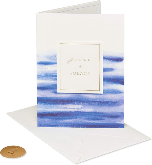 Papyrus Sympathy Cards with Envelopes - Vase and Peace Design (2-Count)