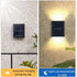 4 Pack,Illuminate IP65 ASLIDECOR Solar Wall Lights UP Down Outdoor Sunlight Sensor Lamp Waterproof LED Modern Deck
