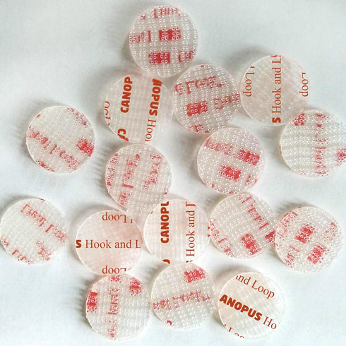 CANOPUS Double Sided Hook and Loop Tape, Heavy Duty Reclosable Fastener, 16-PCs 1 in Diameter Circle Pack