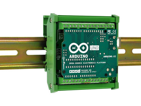 Electronics-Salon DIN Rail Mount Screw Terminal Block Adapter Module for Arduino UNO R3