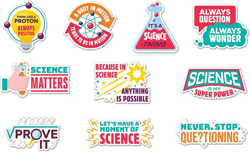 Laminated Science Classroom Bulletin Board Decorations, 25 pcs Printed Both Sides