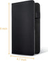 5 9 Mymazn X Server Book for Waitress with Magnetic Closure, Zipper Pocket and Pen Holder (Black)