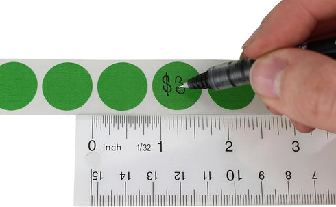 ChromaLabel 3/4 Inch Round Colored Stickers, Removable Sticky Dots for Arts and Crafts, 1000 Coding Stickers per Roll,