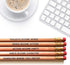Fresh Prints of CT Gandhi Quote - Inspirational Pencils with Funny and Motivational Sayings for School