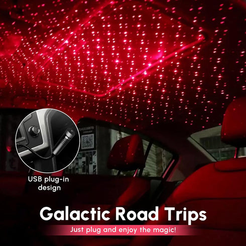 Mini Led Projection Lamp Star Night, USB Car Roof Star Projector Night Light, Led Projection Lamp,Mini Led Projection Lamp Star Night(Red Light) Wall Lights by Jinshining