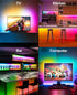 16.4ft 65-85inch TV Led Backlight, RGB LED Lights for TV Smart Led Lighting for Monitor,USB Strip Lights Behind TV