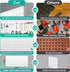 Metal Pegboard Panels, 24”×12” Pegboard Wall Organizer, 2 Pcs Large Metal Peg Board for Home, Garage Tool Storage