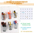 Spakon 6 Sets Pegboard Cups with Ring Hooks, Metal Pencil Holder for Desk Classroom Office Garage Workshop