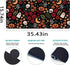 Halloween Skull Mouse Pad Large Gaming Flowers Pumpkins Mouse Pads for Desktop Computer Keyboard Office Desk Pad Mat, Gothic Desk Protector Mat, 16x36 by Armindou