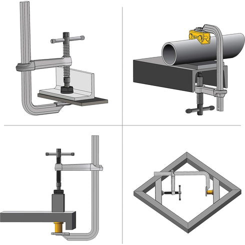 4-In1 Accessory Pack for UD Style Clamp, XDVB, Strong Hand Tools