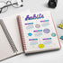EMSHOI Graph Paper Spiral Notebook, 5.7" x 8.22", 4 Pack, 640 Pages, 100gsm Thick Grid Paper