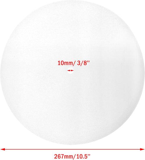 Amadget Pack 2 3/8" (10.5" 11-13" of Lampshade Diffuser, Center Hole Round Lamp Shade Diffuser for Drum Style