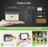 IP65 3 270 (6 Packs) Solar Motion Lights Outdoor, Ultra Bright Solar Fence Lights with Motion Sensor, Waterproof