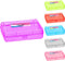 Enday Plastic Pencil Box Case, Large Capacity Purple Organizer for School and Office Supplies