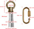 M10/M12 Pack 2 2 Brass Hook Rings for Light Fixture Available of with Link Buckles