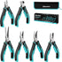 DURATECH Mini Pliers Set, 6PCS Jewelry Pliers Set, CRV Construction, Includes Needle