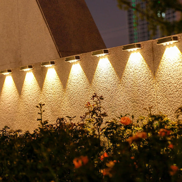 3pcs Solar Wall Lights Outdoor Waterproof Solar Outdoor Lights Dusk to Dawn