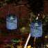 2 Pack,20 Hanging Solar Lantern Lights Outdoor LED Solar Mercury Glass Mason Jar Hanging Lights Waterproof for Tree