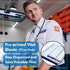 6 3.75 840 (12 Pack) EMT/First Responders Vital Statistics Notebook x Medical Notebook for Vital Signs and Additional